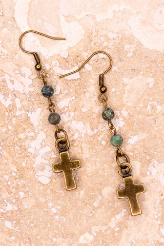 Phoebe Earring in African Turquoise