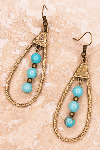 Sherri Earrings in Turquoise