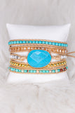 Summer Wrap Bracelet in Turquoise