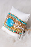 Summer Wrap Bracelet in Turquoise