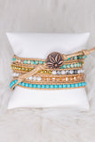 Summer Wrap Bracelet in Turquoise