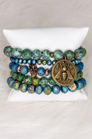 Tessa Bracelet in African Turquoise