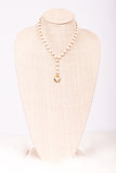 Lucy Necklace in Cream Lariat