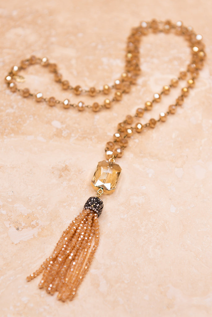 Athena Necklace in Peach