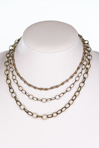 Cybil Necklace in Bronze
