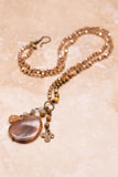 Gizelle Necklace in Taupe Mix