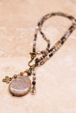 Gizelle Necklace in Grey