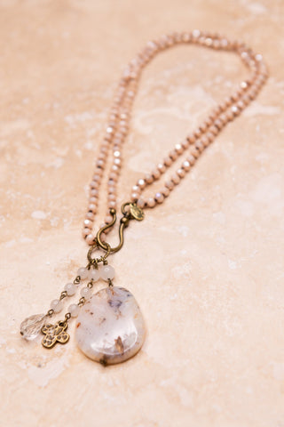 Gizelle Necklace in Blush