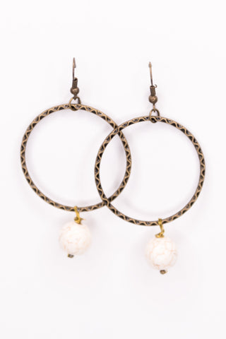 Olivia Earrings in White