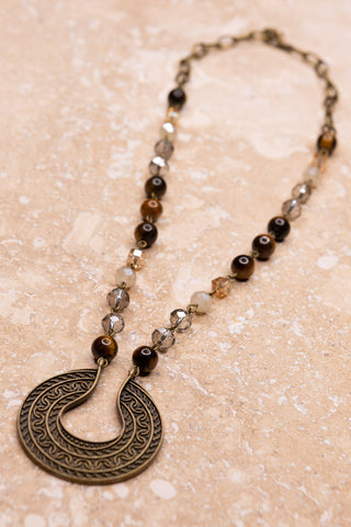 Ursula Necklace in Tigers Eye